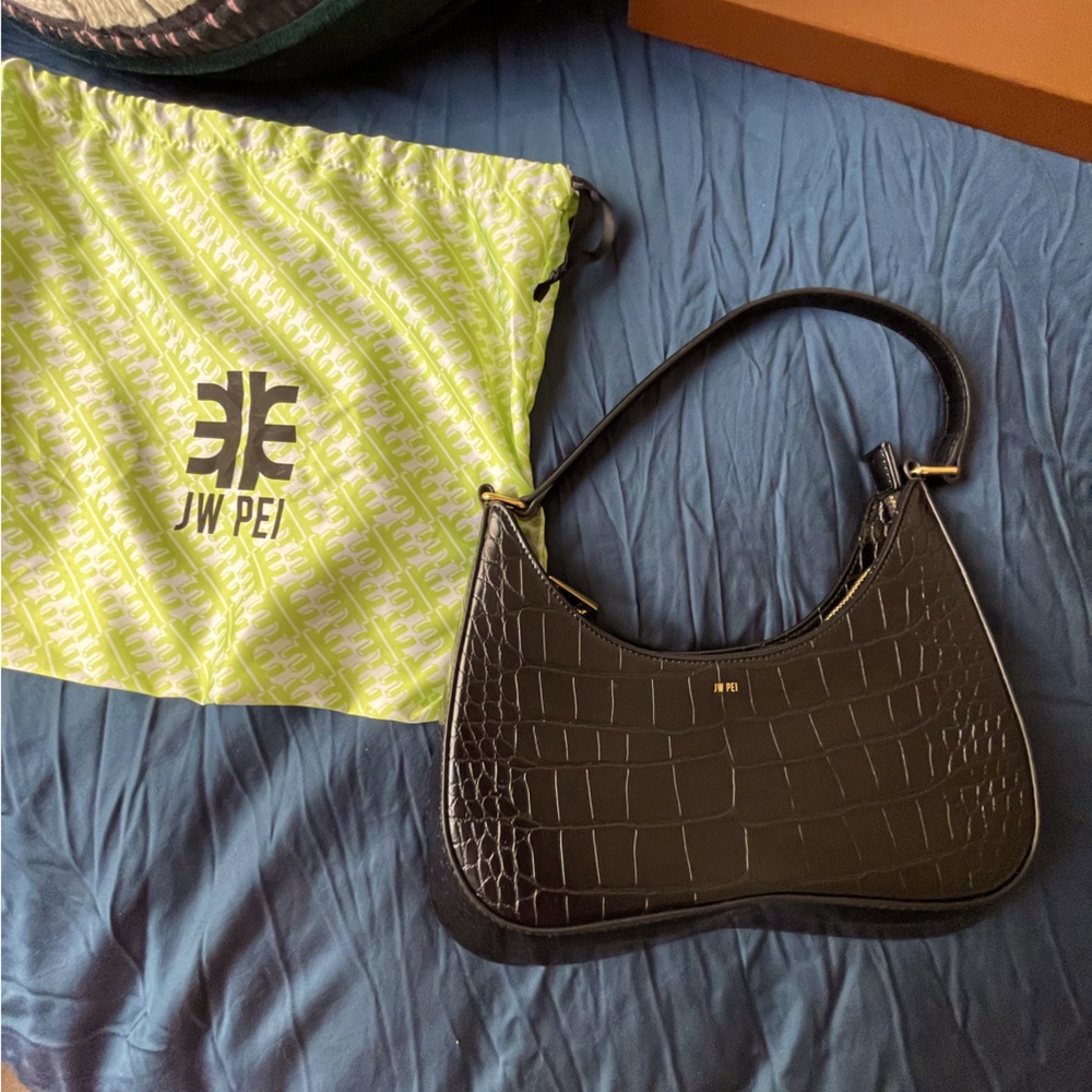 JW PEI Ruby Shoulder Bag - Black Croc